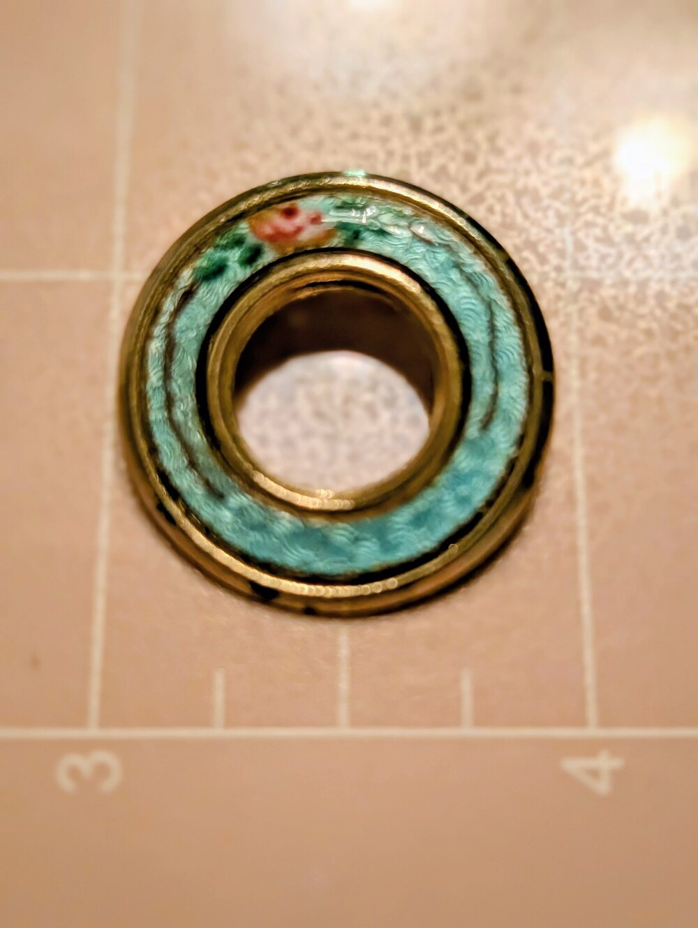 Vintage Guilloche Brooch